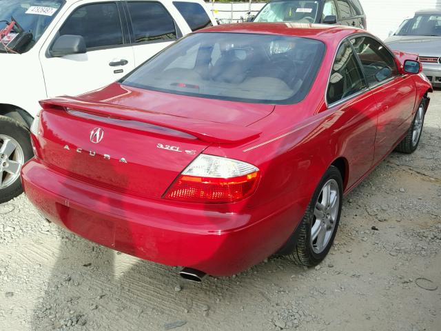 19UYA42683A013409 - 2003 ACURA 3.2CL TYPE RED photo 4