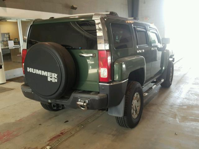 5GTDN136568269526 - 2006 HUMMER H3 GREEN photo 4