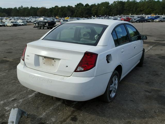 1G8AJ55FX7Z128662 - 2007 SATURN ION LEVEL WHITE photo 4