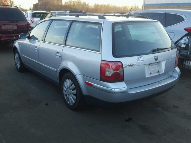 WVWND63B13E403230 - 2003 VOLKSWAGEN PASSAT GL SILVER photo 3