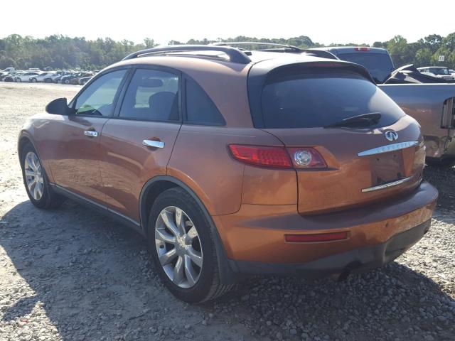 JNRBS08W23X402867 - 2003 INFINITI FX45 ORANGE photo 3