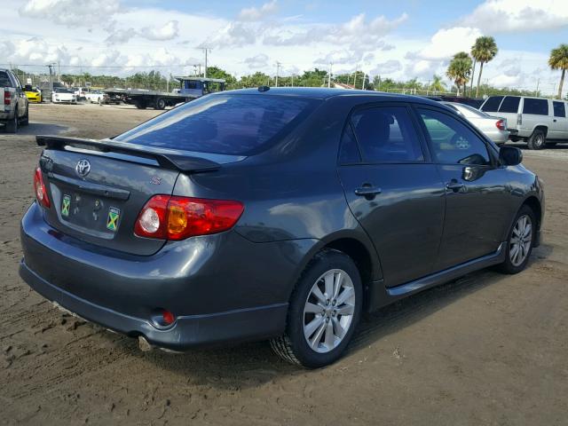 2T1BU4EE9AC442548 - 2010 TOYOTA COROLLA BA GRAY photo 4