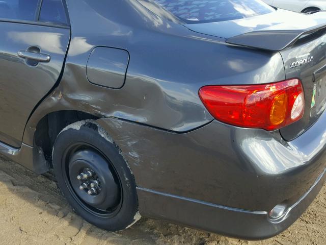 2T1BU4EE9AC442548 - 2010 TOYOTA COROLLA BA GRAY photo 7