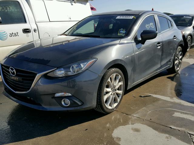 JM1BM1L36F1230413 - 2015 MAZDA 3 TOURING GRAY photo 2