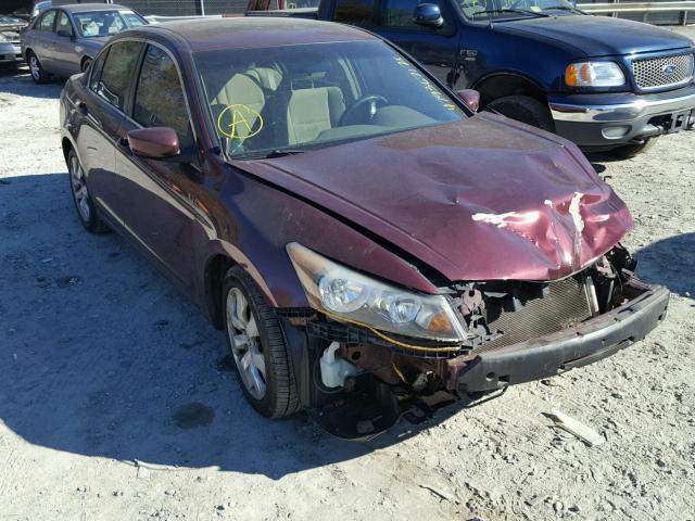 1HGCP26758A068858 - 2008 HONDA ACCORD EX BURGUNDY photo 1