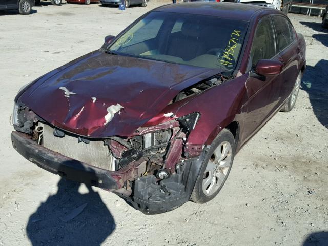 1HGCP26758A068858 - 2008 HONDA ACCORD EX BURGUNDY photo 2