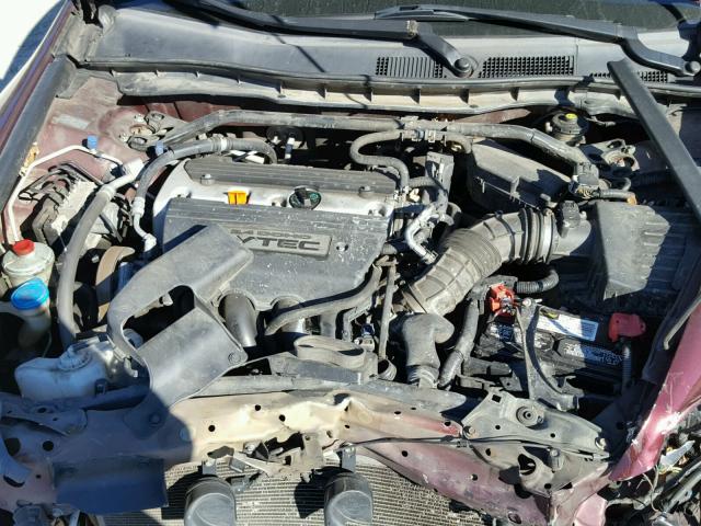 1HGCP26758A068858 - 2008 HONDA ACCORD EX BURGUNDY photo 7