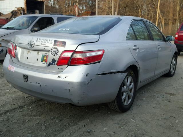 4T1BE46K67U181260 - 2007 TOYOTA CAMRY NEW SILVER photo 4