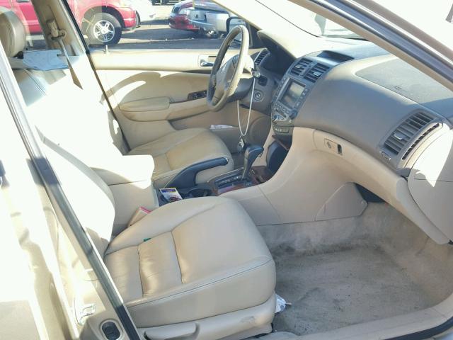 1HGCM56737A007193 - 2007 HONDA ACCORD EX GOLD photo 5