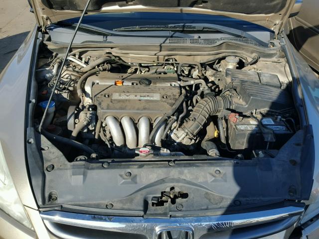 1HGCM56737A007193 - 2007 HONDA ACCORD EX GOLD photo 7