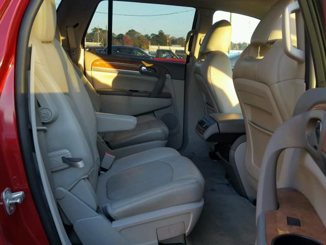 5GAKRCED5CJ264052 - 2012 BUICK ENCLAVE წითელი ფოტო 6