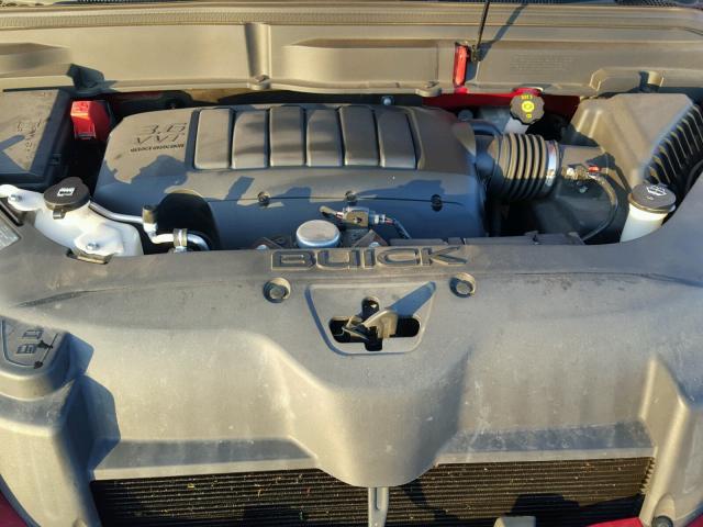 5GAKRCED5CJ264052 - 2012 BUICK ENCLAVE წითელი ფოტო 7