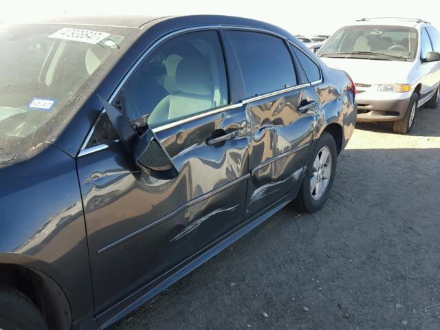 2G1WF5EK5B1226244 - 2011 CHEVROLET IMPALA LS GRAY photo 9