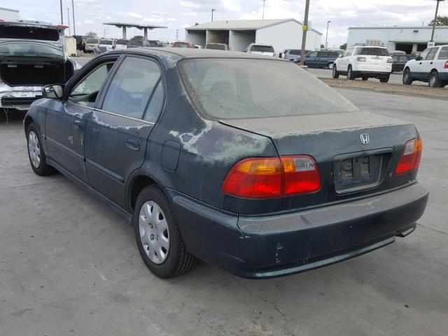 2HGEJ6615YH589450 - 2000 HONDA CIVIC BASE GREEN photo 3