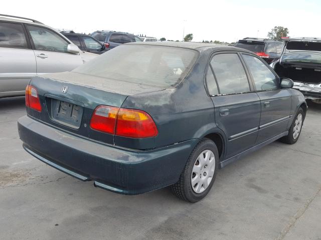2HGEJ6615YH589450 - 2000 HONDA CIVIC BASE GREEN photo 4