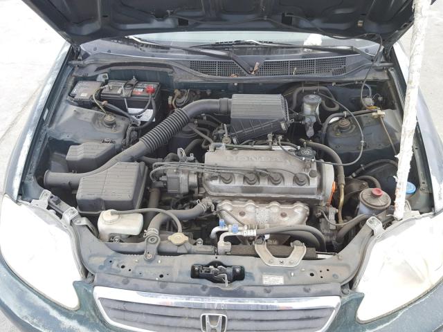 2HGEJ6615YH589450 - 2000 HONDA CIVIC BASE GREEN photo 7