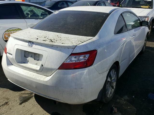 2HGFG11657H579525 - 2007 HONDA CIVIC LX WHITE photo 4