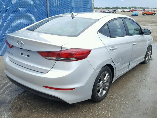 5NPD84LF9HH141794 - 2017 HYUNDAI ELANTRA SE SILVER photo 4