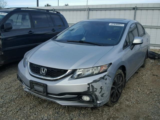 19XFB2F9XDE217025 - 2013 HONDA CIVIC EXL 银色 照片 2