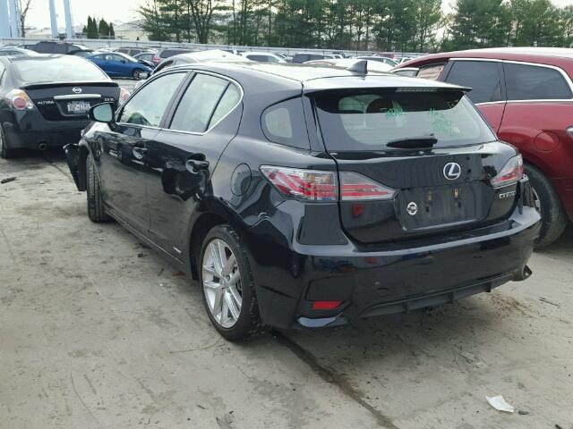 JTHKD5BH0F2242215 - 2015 LEXUS CT 200 BLACK photo 3