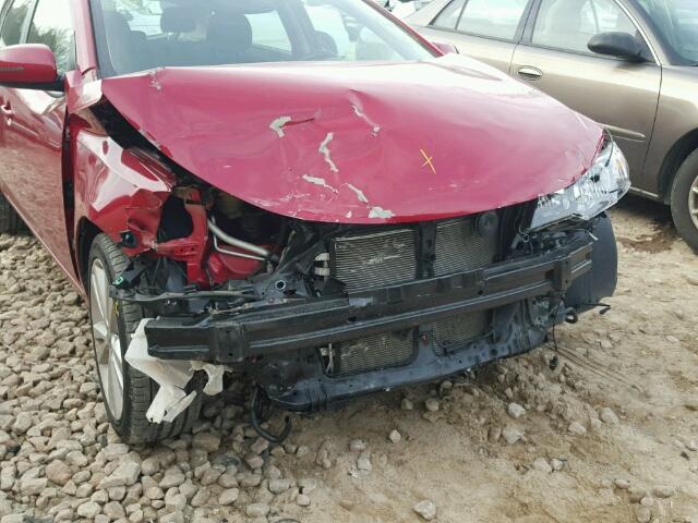 KNAFW5A36D5671385 - 2013 KIA FORTE SX RED photo 9