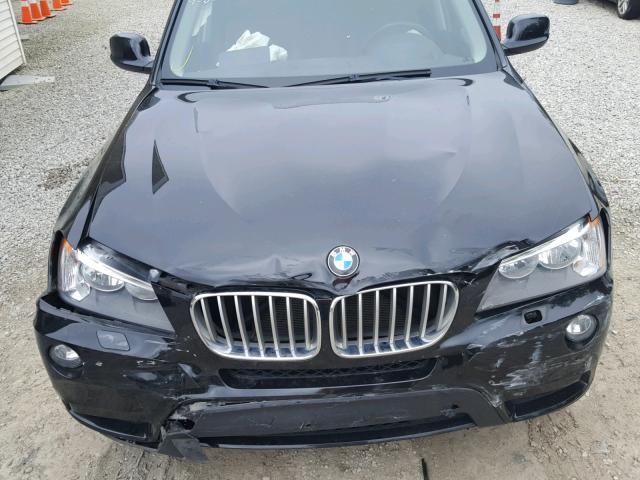 5UXWX9C58E0D40104 - 2014 BMW X3 XDRIVE2 BLACK photo 7