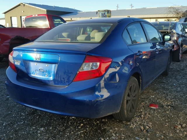 19XFB2F87CE001252 - 2012 HONDA CIVIC EX Mavi foto 4