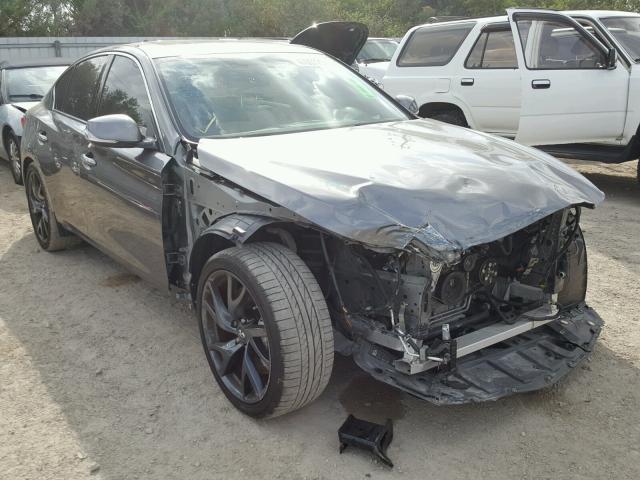 JN1BV7AP3FM333215 - 2015 INFINITI Q50 BASE Сірий фото 1