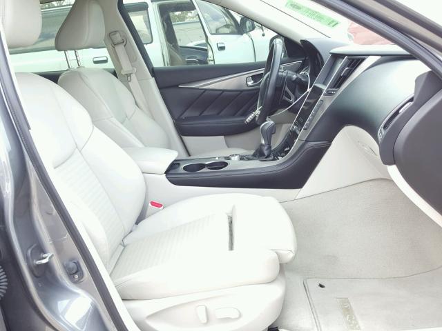 JN1BV7AP3FM333215 - 2015 INFINITI Q50 BASE Сірий фото 5