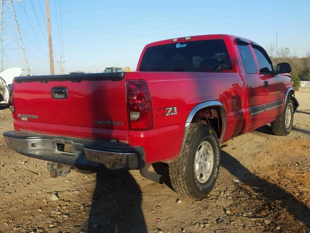 2GCEK19T131198583 - 2003 CHEVROLET SILVERADO RED photo 4