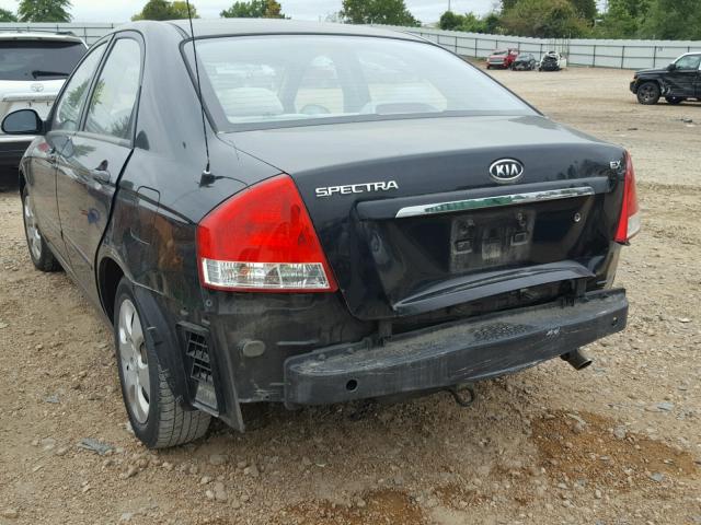 KNAFE121485491711 - 2008 KIA SPECTRA EX BLACK photo 9