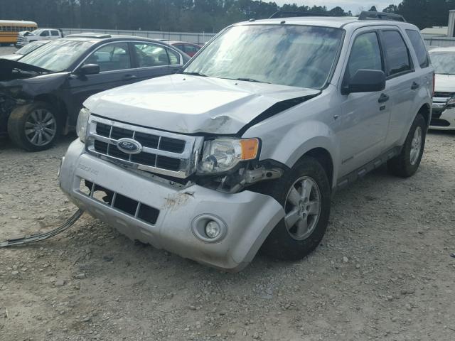 1FMCU03188KD13945 - 2008 FORD ESCAPE XLT SILVER photo 2