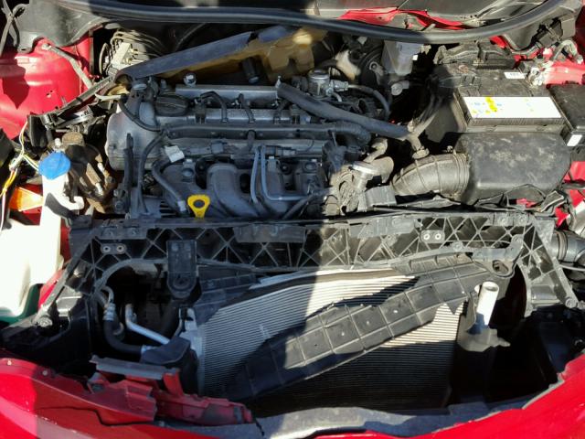 KNADM4A30D6221720 - 2013 KIA RIO LX RED photo 7