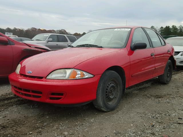 1G1JC524827119717 - 2002 CHEVROLET CAVALIER B RED photo 2