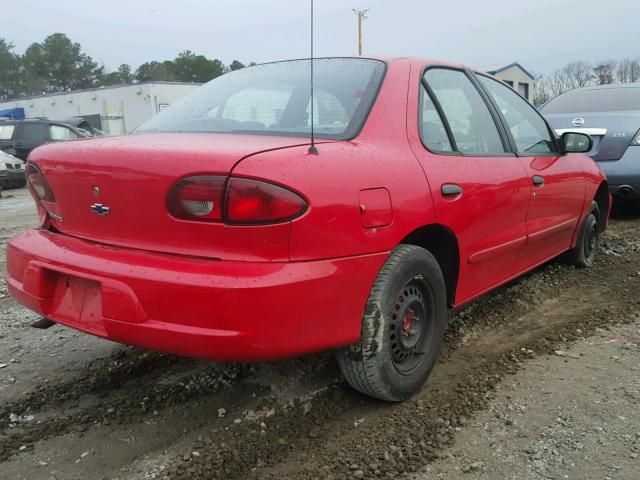 1G1JC524827119717 - 2002 CHEVROLET CAVALIER B RED photo 4