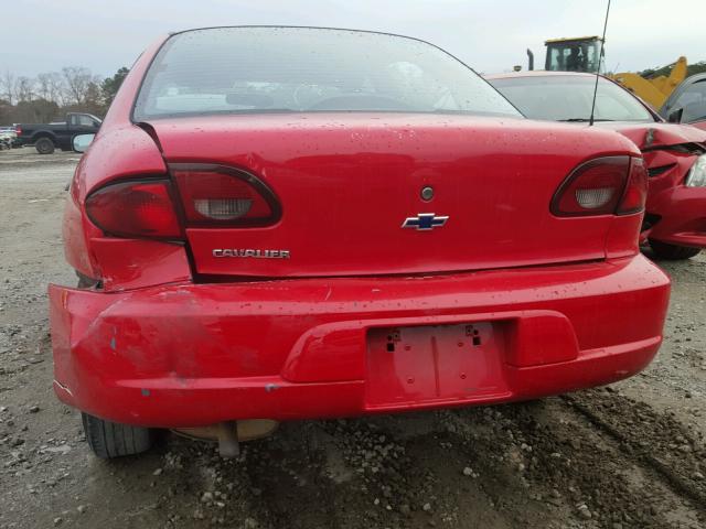 1G1JC524827119717 - 2002 CHEVROLET CAVALIER B RED photo 9