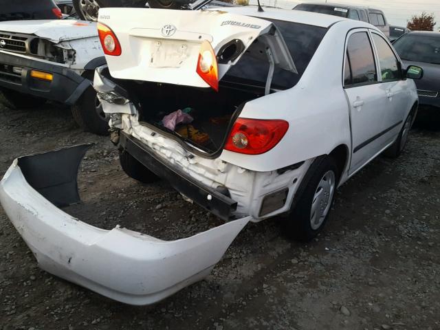 2T1BR32E65C447440 - 2005 TOYOTA COROLLA CE WHITE photo 4