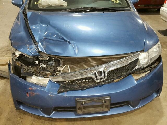 19XFA1F59AE052431 - 2010 HONDA CIVIC LX BLUE photo 10