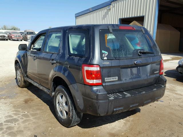 1FMCU92749KB19764 - 2009 FORD ESCAPE XLS GRAY photo 3