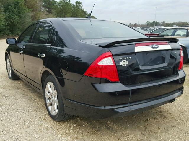 3FAHP0JA5CR115984 - 2012 FORD FUSION SEL BLACK photo 3