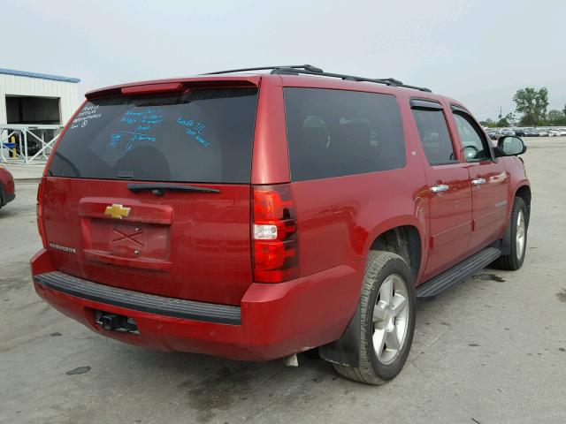 1GNSCJE05DR347900 - 2013 CHEVROLET SUBURBAN C RED photo 4