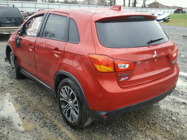 JA4AR3AU1HZ005660 - 2017 MITSUBISHI OUTLANDER RED photo 3