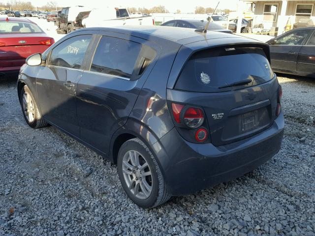 1G1JD6SH6C4206928 - 2012 CHEVROLET SONIC LT GRAY photo 3