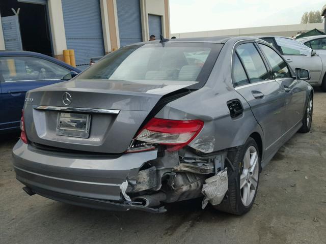 WDDGF5EB9BR152237 - 2011 MERCEDES-BENZ C 300 SILVER photo 4