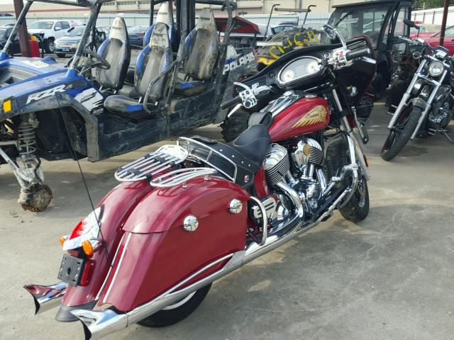 56KTCAAA5E3317368 - 2014 INDIAN MOTORCYCLE CO. CHIEFTAIN RED photo 4