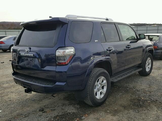 JTEBU5JR7G5393950 - 2016 TOYOTA 4RUNNER SR BLUE photo 4