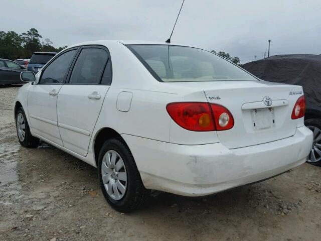 1NXBR32E54Z312527 - 2004 TOYOTA COROLLA CE WHITE photo 3