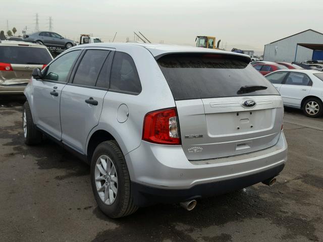 2FMDK3GC2DBA90734 - 2013 FORD EDGE SE SILVER photo 3