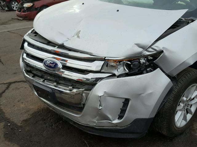 2FMDK3GC2DBA90734 - 2013 FORD EDGE SE SILVER photo 9