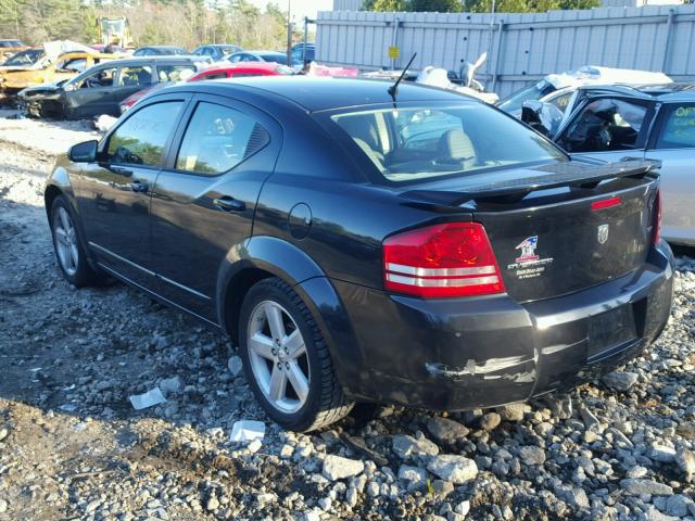 1B3LC56R58N688438 - 2008 DODGE AVENGER SX BLACK photo 3